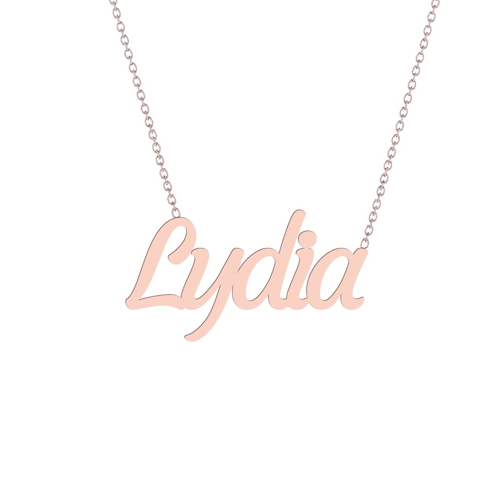 Gold Name Necklace - Lydia